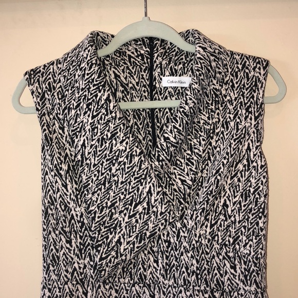 Calvin Klein Black & Tan Professional Dress - Picture 2 of 5